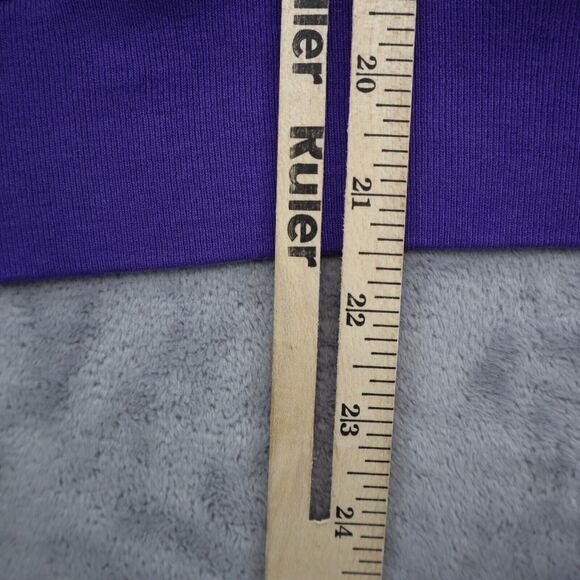 Casual Sweater Womens XXL Purple Crew Neck Long Sleeve Banded Cuffs Pullover - Picture 4 of 14